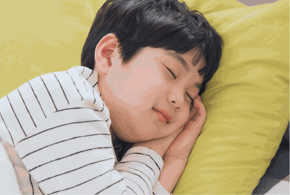 A child sleeping peacefully