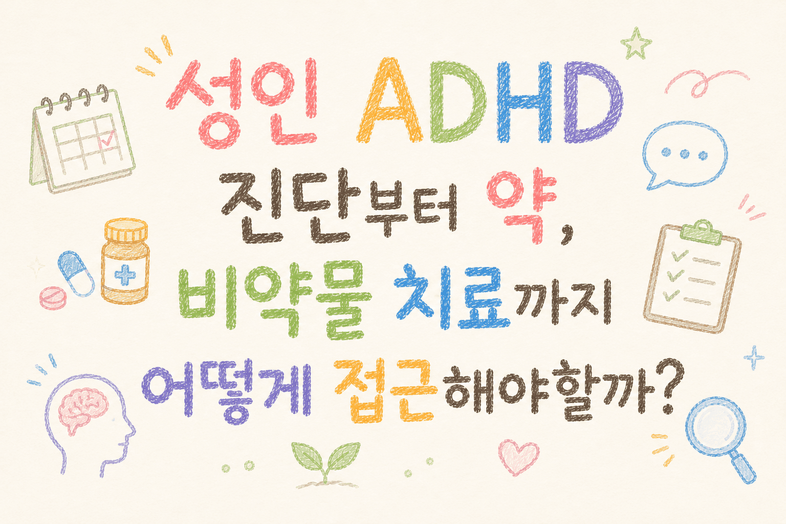 성인 ADHD 진단부터 약, 비약물 치료까지 어떻게 접근해야할까?