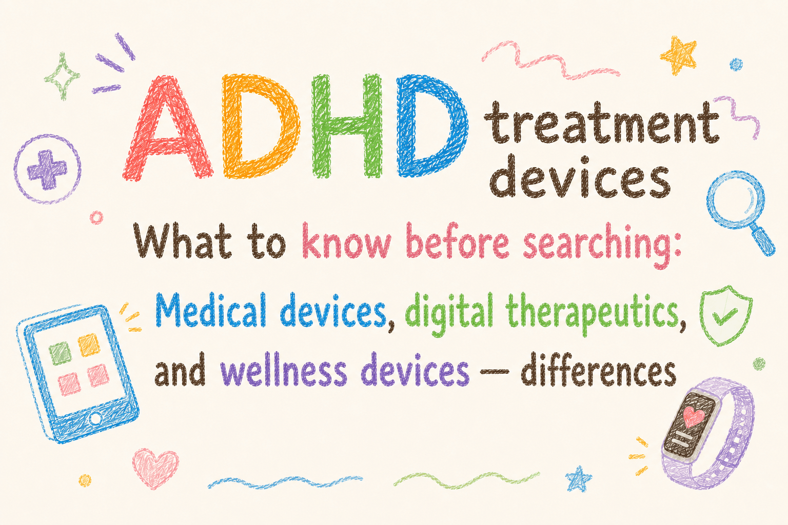 What to Know Before Looking for an ADHD Treatment Device: Differences Between Medical Devices, Digital Therapeutics, and Wellness Devices