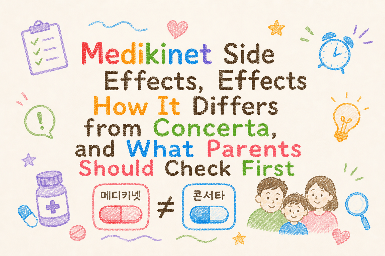 Medikinet Side Effects, How It Differs from Concerta, and What Parents Should Check First